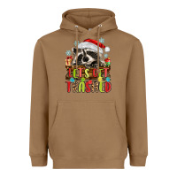 Toasted Coconut lets get trashed with raccoon Heavyweight Hoodie - MaliasSmallBusiness
