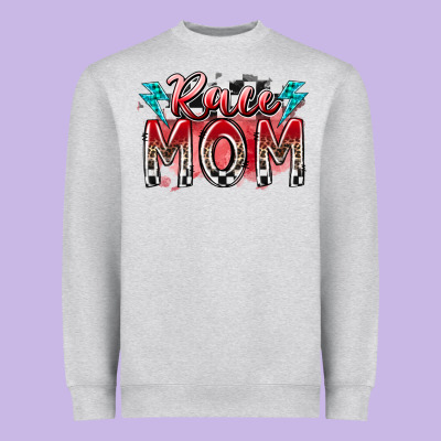 Race Mom Heavyweight Sweatshirt Designed By Racoondesign