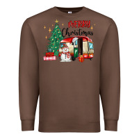 Chestnut merry christmas camper Premium Sweatshirt - MaliasSmallBusiness