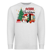 Oatmeal Heather merry christmas camper Premium Sweatshirt - MaliasSmallBusiness