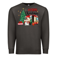 Smoke merry christmas camper Premium Sweatshirt - MaliasSmallBusiness