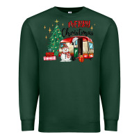Sports Green merry christmas camper Premium Sweatshirt - MaliasSmallBusiness