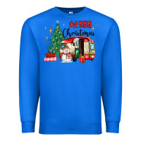True Royal merry christmas camper Premium Sweatshirt - MaliasSmallBusiness