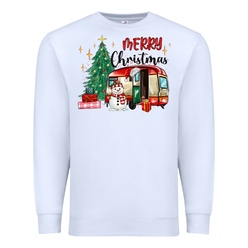 Merry Christmas Camper Premium Sweatshirt by MaliasSmallBusiness | Teevron