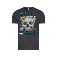 Vintage Black not made for winter skull Vintage Tee - FaDigitalArtStudio