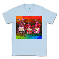 Dusty Blue valentines day gnome Classic Tee - AdoDesignShop
