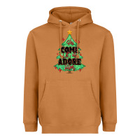 Meerkat oh come let us adore him christmas tree Heavyweight Hoodie - MaliasSmallBusiness