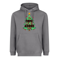 Storm oh come let us adore him christmas tree Heavyweight Hoodie - MaliasSmallBusiness
