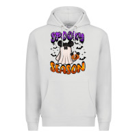 Dove Grey spooky season Premium Hoodie - BarkalooDesign
