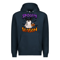 Navy spooky season Premium Hoodie - BarkalooDesign
