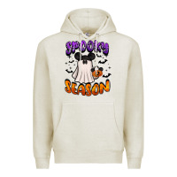 Oatmeal Heather spooky season Premium Hoodie - BarkalooDesign