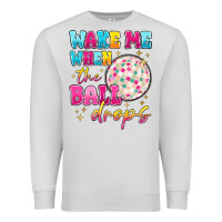Dove Grey wake me when the ball drops Premium Sweatshirt - MaliasSmallBusiness