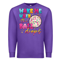 Purple wake me when the ball drops Premium Sweatshirt - MaliasSmallBusiness