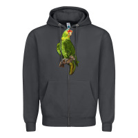 Smoke New Zealand Paraket Parrot Zipper Hoodie - LillyAllenDesigns