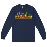 Navy beer bottles for christmas Long Sleeve Tee - AdoDesignShop