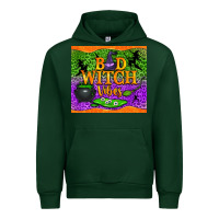 Foreset Green Bad witch vibes Urban Hoodie - NancyCooperArtShop