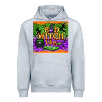 Heather Grey Bad witch vibes Urban Hoodie - NancyCooperArtShop