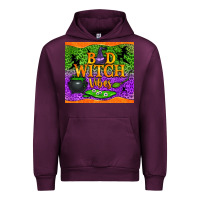 Mauve Wine Bad witch vibes Urban Hoodie - NancyCooperArtShop