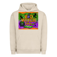 Pigment French Oak Bad witch vibes Urban Hoodie - NancyCooperArtShop