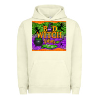 Pigment Pistachio Bad witch vibes Urban Hoodie - NancyCooperArtShop