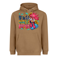 Toasted Coconut yall aint right with chicken Heavyweight Hoodie - NancyCooperArtShop