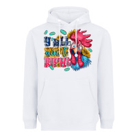 White yall aint right with chicken Heavyweight Hoodie - NancyCooperArtShop