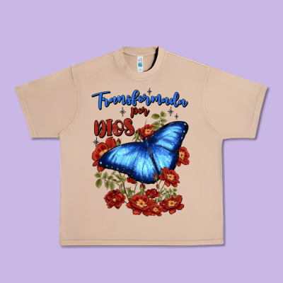 Transformada Por Dios Urban Heavy Tee Designed By Jahusdesignshop