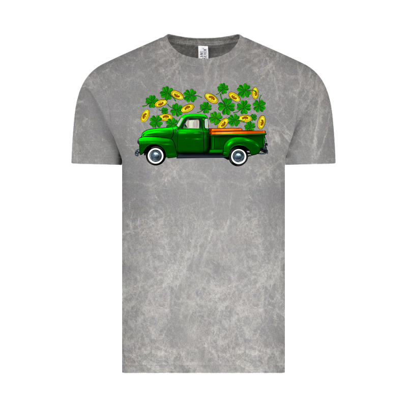 St Patricks Shamrock Gold Truck Vintage Tee by FaDigitalArtStudio | Teevron