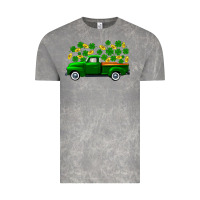 Cloud Rock st patricks shamrock gold truck Vintage Tee - FaDigitalArtStudio