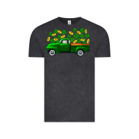 Vintage Black st patricks shamrock gold truck Vintage Tee - FaDigitalArtStudio