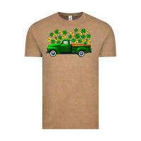 Vintage Coffee st patricks shamrock gold truck Vintage Tee - FaDigitalArtStudio