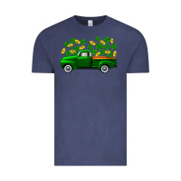 Vintage Denim st patricks shamrock gold truck Vintage Tee - FaDigitalArtStudio