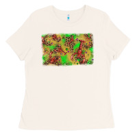 Bone mardi gras crawfish and glitter background Ladies Tee - AdoDesignShop