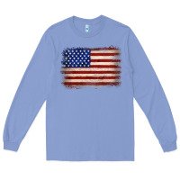 Colony Blue American flag Long Sleeve Tee - JahusDesignShop