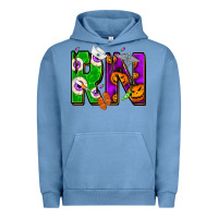 Pigment Pebble Blue Halloween RN Registered Nurse Urban Hoodie - NancyCooperArtShop