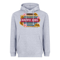 Heather Grey welcome to the fabulous happy girl avenue Heavyweight Hoodie - MaliasSmallBusiness