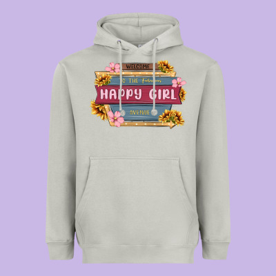 Welcome To The Fabulous Happy Girl Avenue Heavyweight Hoodie Designed By Maliassmallbusiness