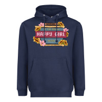 Navy welcome to the fabulous happy girl avenue Heavyweight Hoodie - MaliasSmallBusiness