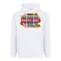 White welcome to the fabulous happy girl avenue Heavyweight Hoodie - MaliasSmallBusiness