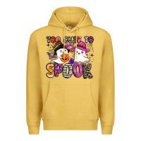 Antique Gold too cute to spook Premium Hoodie - BarkalooDesign