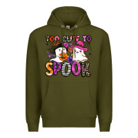 Army Green too cute to spook Premium Hoodie - BarkalooDesign