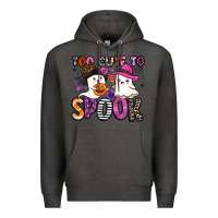 Charcoal Heather too cute to spook Premium Hoodie - BarkalooDesign