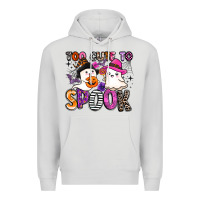 Dove Grey too cute to spook Premium Hoodie - BarkalooDesign