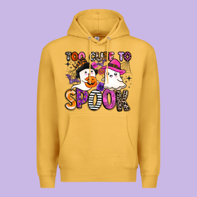 Too Cute To Spook Premium Hoodie Designed By Barkaloodesign
