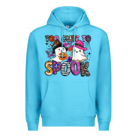 Ocean Blue too cute to spook Premium Hoodie - BarkalooDesign