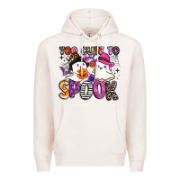Pale Pink too cute to spook Premium Hoodie - BarkalooDesign