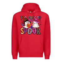 Red too cute to spook Premium Hoodie - BarkalooDesign