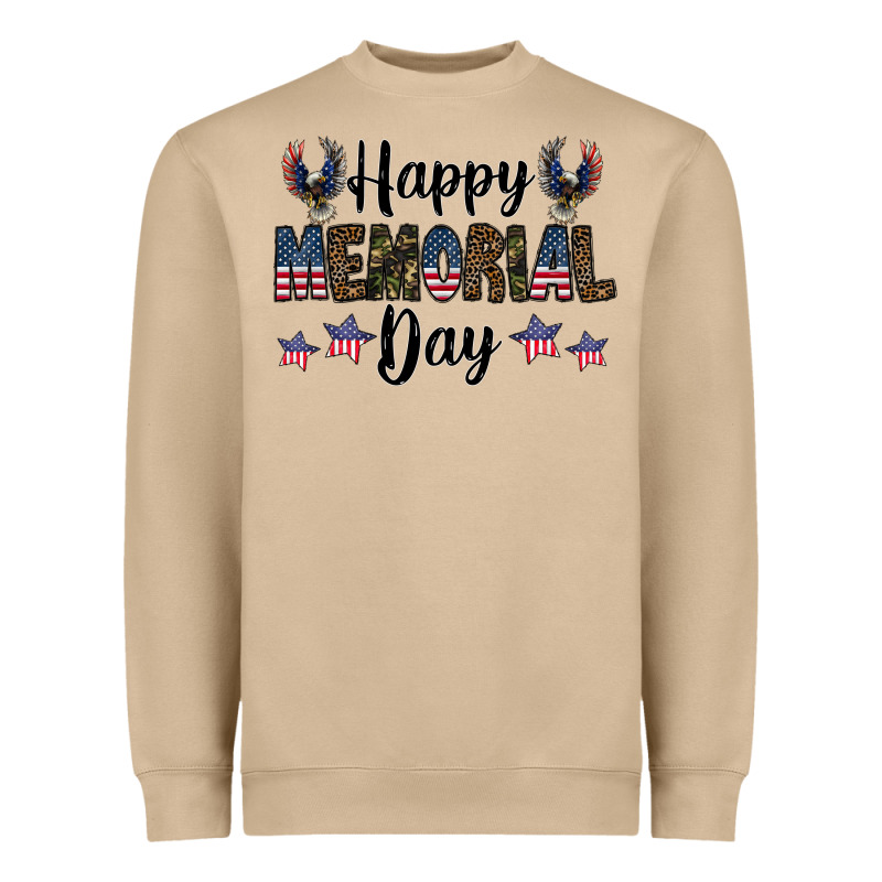 Happy Memorial Day Heavyweight Sweatshirt by CowhideDigitalArt | Teevron