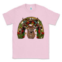 Bubblegum Pink deer rainbow Classic Tee - JahusDesignShop
