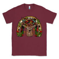 Burgundy deer rainbow Classic Tee - JahusDesignShop